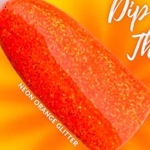 Sparkle & Co .25 ounce nail Dip Powder-DOTD April 28 Orange Outburst